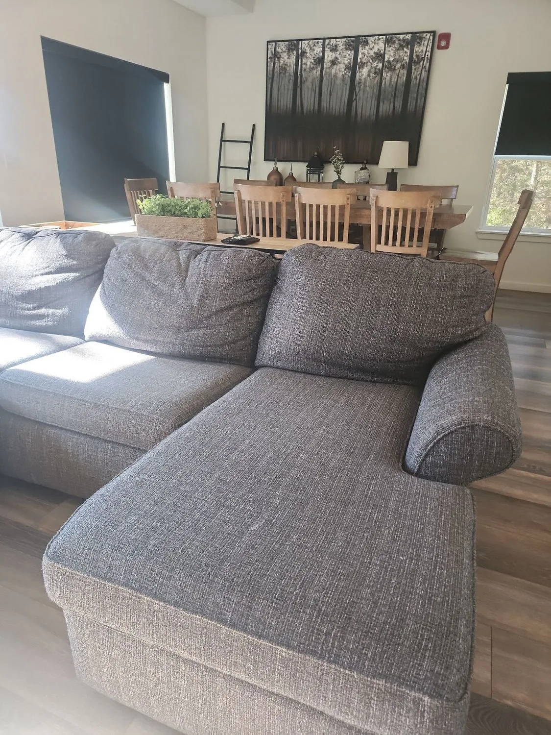 Chaise lounge - after, pillows missing